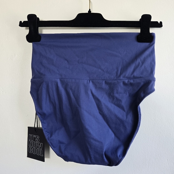 New It's Now Cool x Free People The Contour High Waist Blue Swim Bikini Bottoms - Picture 5 of 8